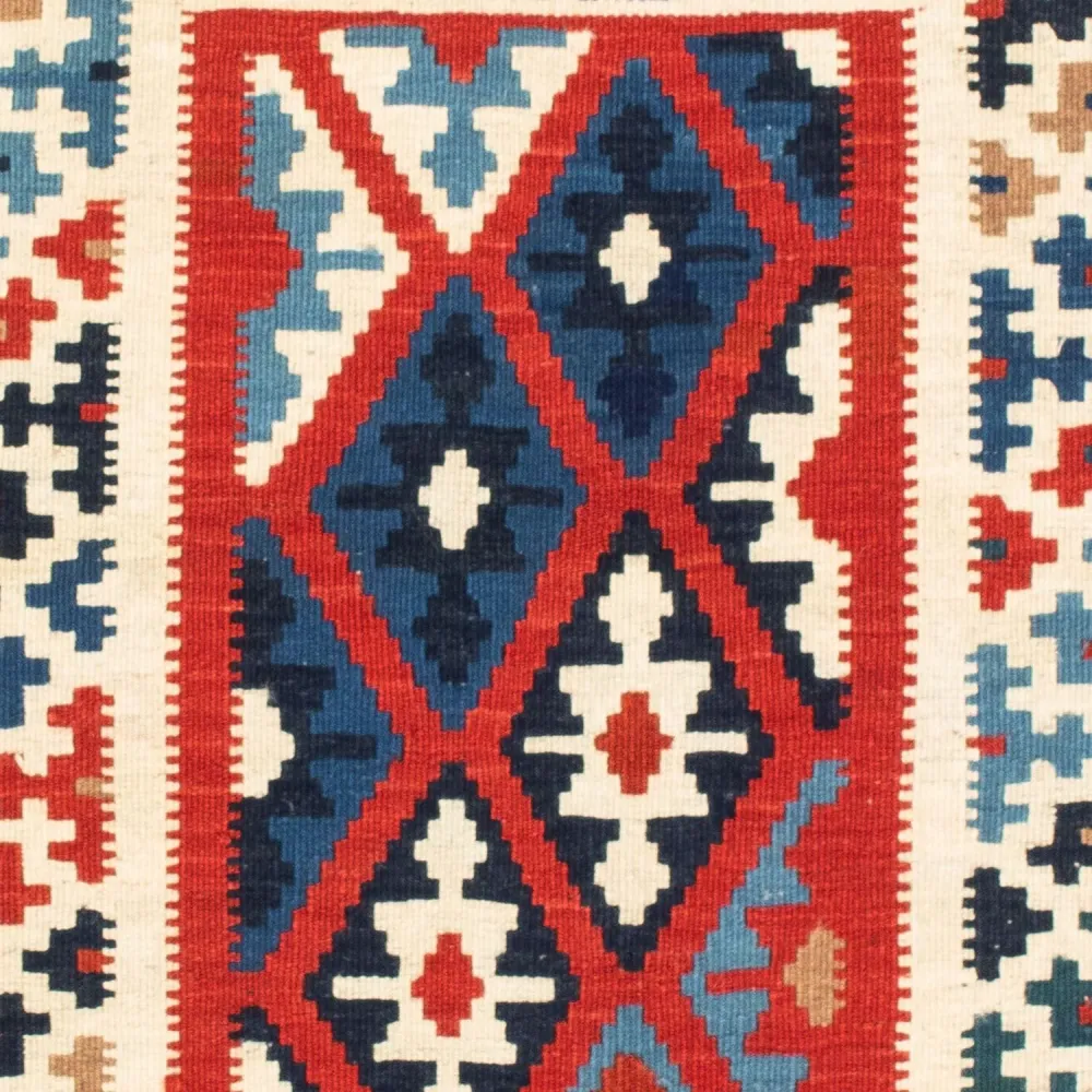 Kelimteppe - Orientalsk square - 103 x 103 cm - blå