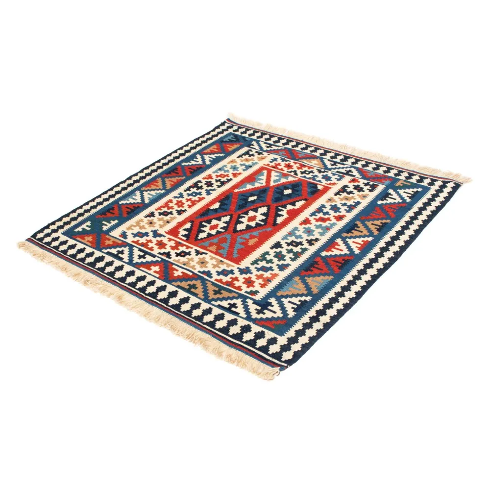 Kelimteppe - Orientalsk square - 103 x 103 cm - blå