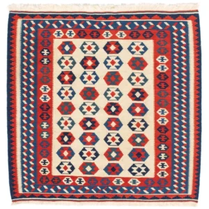 Kelimteppe - Orientalsk square - 103 x 103 cm - beige