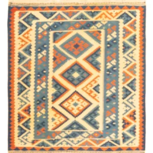Kelimteppe - Orientalsk square - 103 x 103 cm - flerfarget