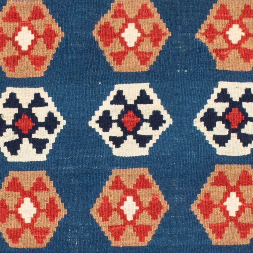 Kelimteppe - Orientalsk square - 104 x 102 cm - blå