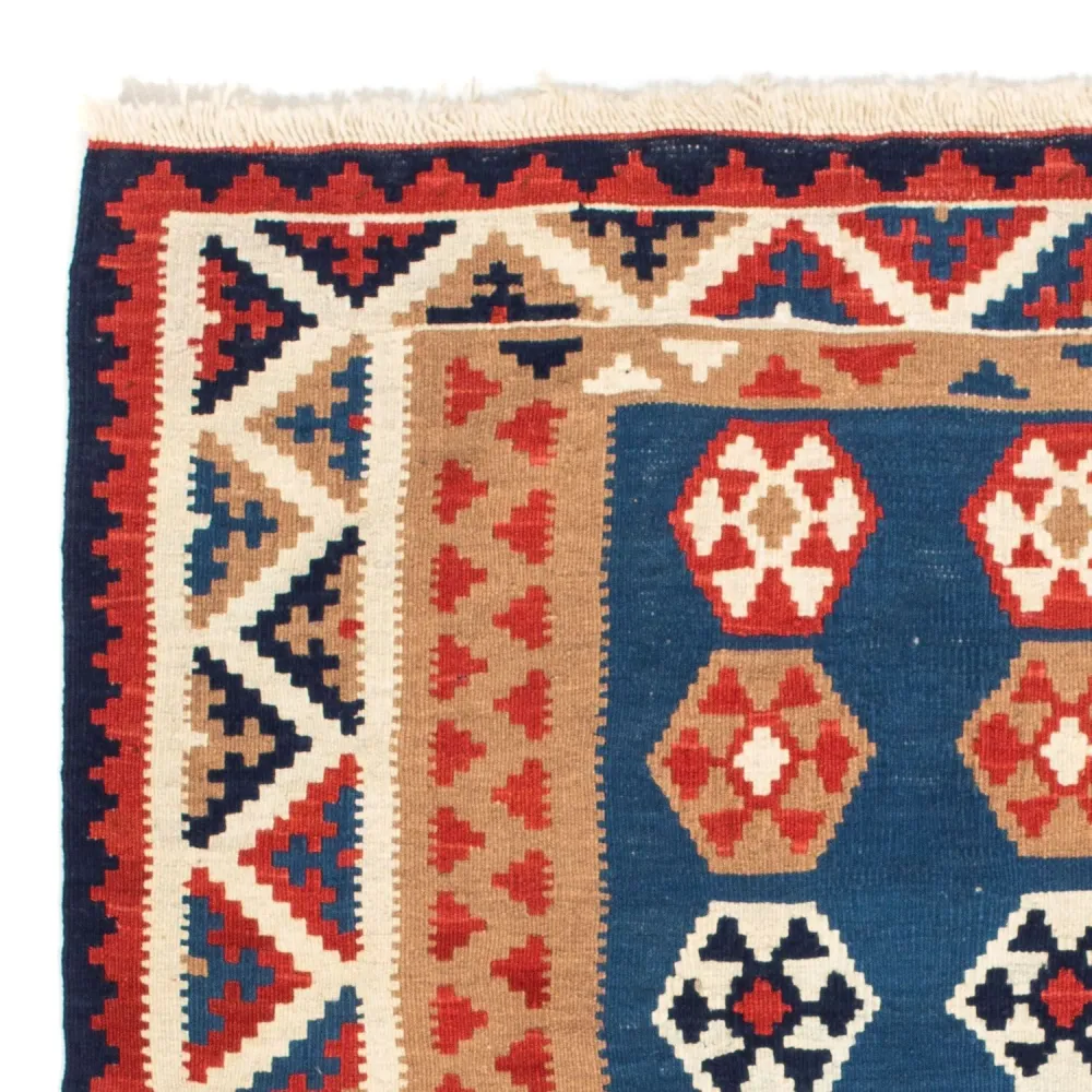 Kelimteppe - Orientalsk square - 104 x 102 cm - blå