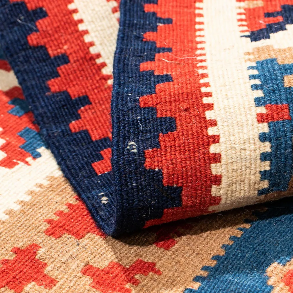 Kelimteppe - Orientalsk square - 104 x 102 cm - blå