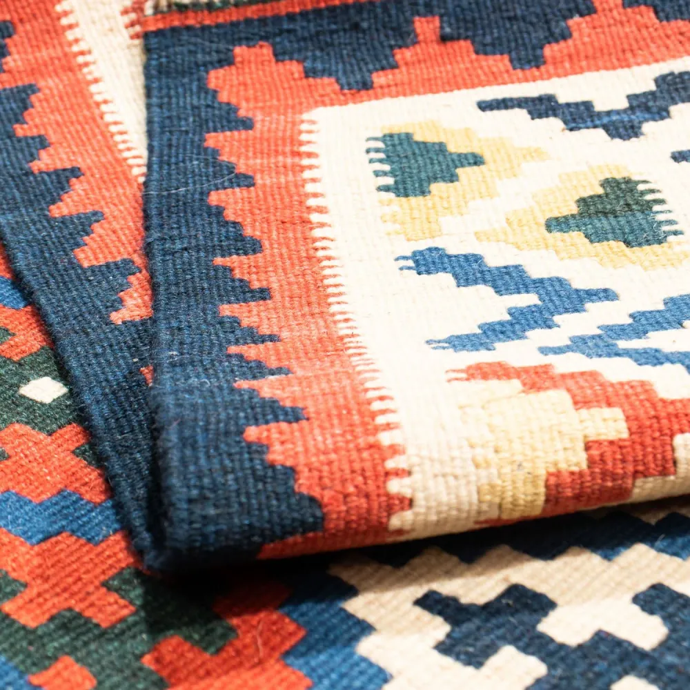 Kelimteppe - Orientalsk square - 104 x 102 cm - blå