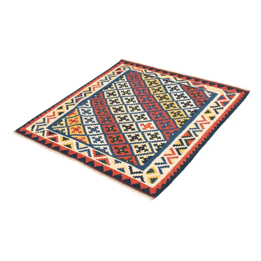 Kelimteppe - Orientalsk square - 104 x 102 cm - blå