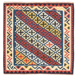 Kelimteppe - Orientalsk square - 104 x 102 cm - blå