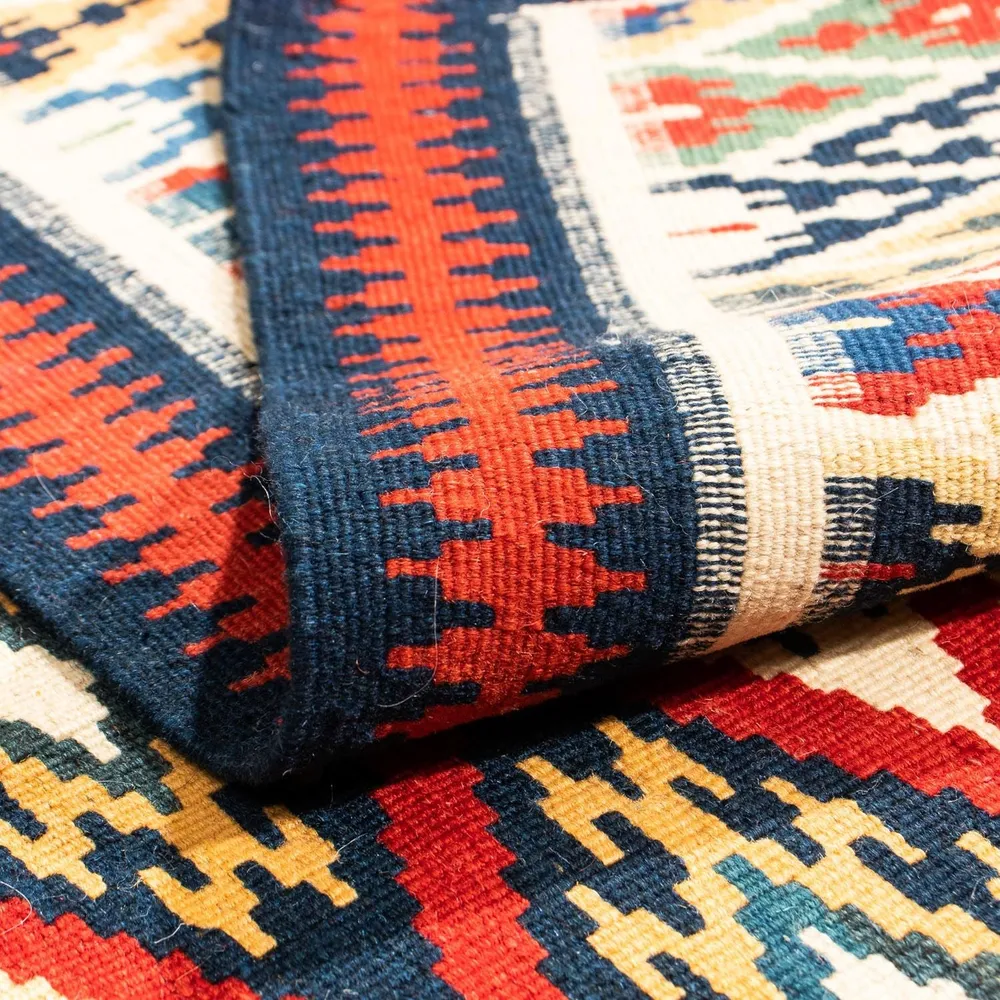 Kelimteppe - Orientalsk square - 104 x 103 cm - flerfarget