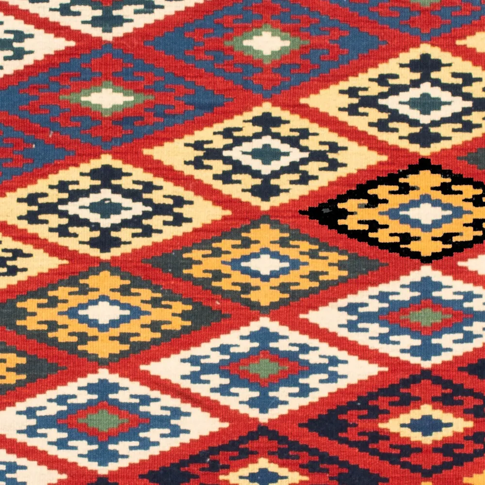 Kelimteppe - Orientalsk square - 104 x 103 cm - flerfarget