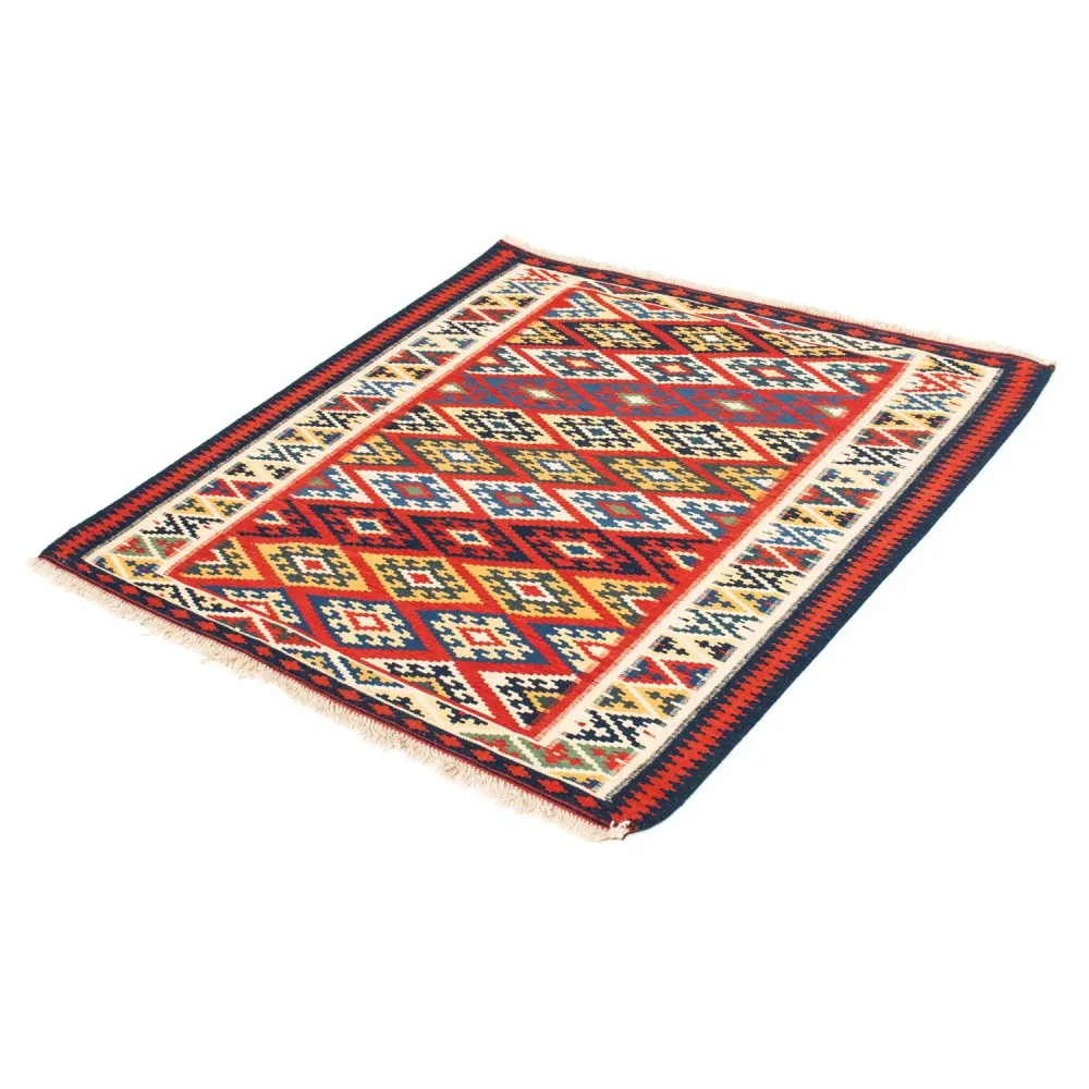 Kelimteppe - Orientalsk square - 104 x 103 cm - flerfarget