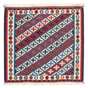 Kelimteppe - Orientalsk square - 105 x 103 cm - blå