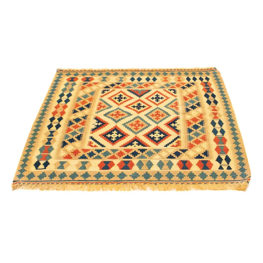 Kelimteppe - Orientalsk square - 105 x 103 cm - flerfarget