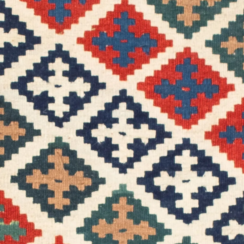 Kelimteppe - Orientalsk square - 105 x 104 cm - flerfarget