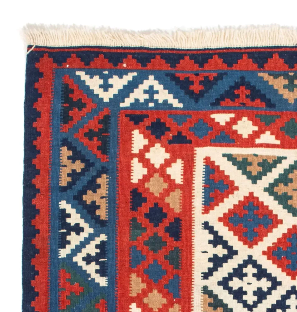 Kelimteppe - Orientalsk square - 105 x 104 cm - flerfarget
