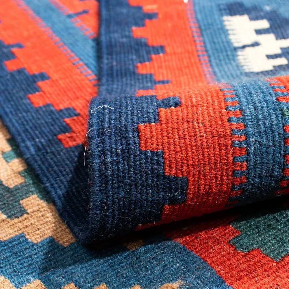 Kelimteppe - Orientalsk square - 105 x 104 cm - flerfarget
