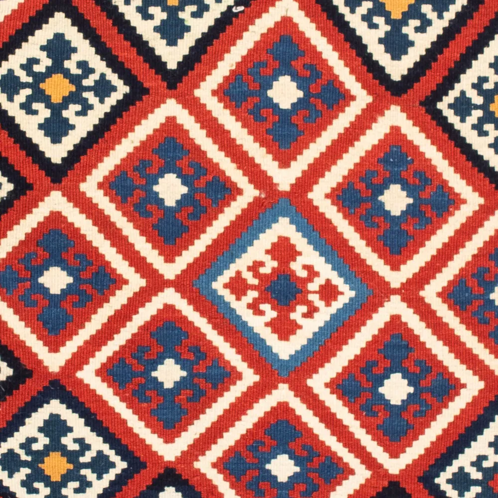 Kelimteppe - Orientalsk square - 106 x 105 cm - rød