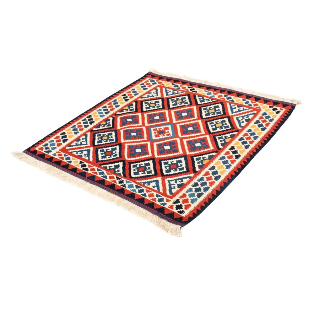 Kelimteppe - Orientalsk square - 106 x 105 cm - rød
