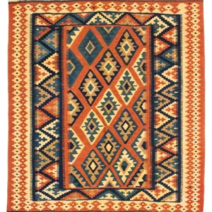Kelimteppe - Orientalsk square - 107 x 100 cm - rust