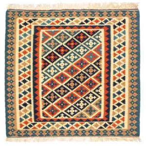 Kelimteppe - Orientalsk square - 107 x 101 cm - beige