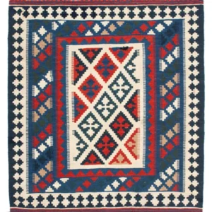 Kelimteppe - Orientalsk square - 108 x 103 cm - blå
