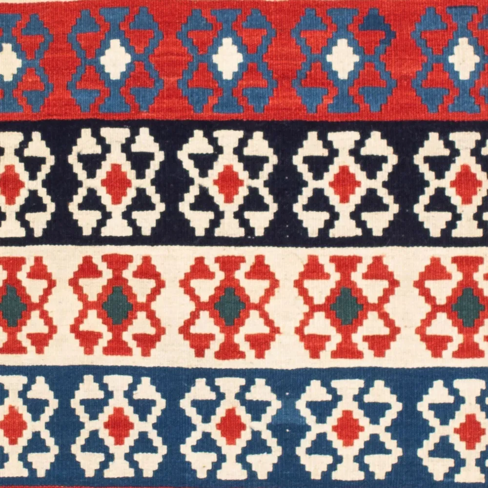 Kelimteppe - Orientalsk square - 110 x 100 cm - blå