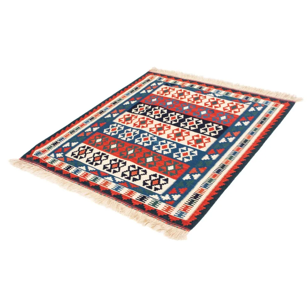 Kelimteppe - Orientalsk square - 110 x 100 cm - blå