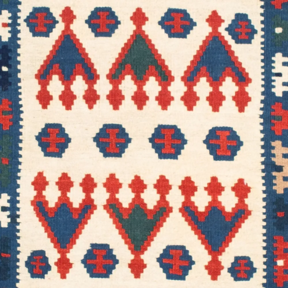 Kelimteppe - Orientalsk square - 117 x 102 cm - mørkeblå