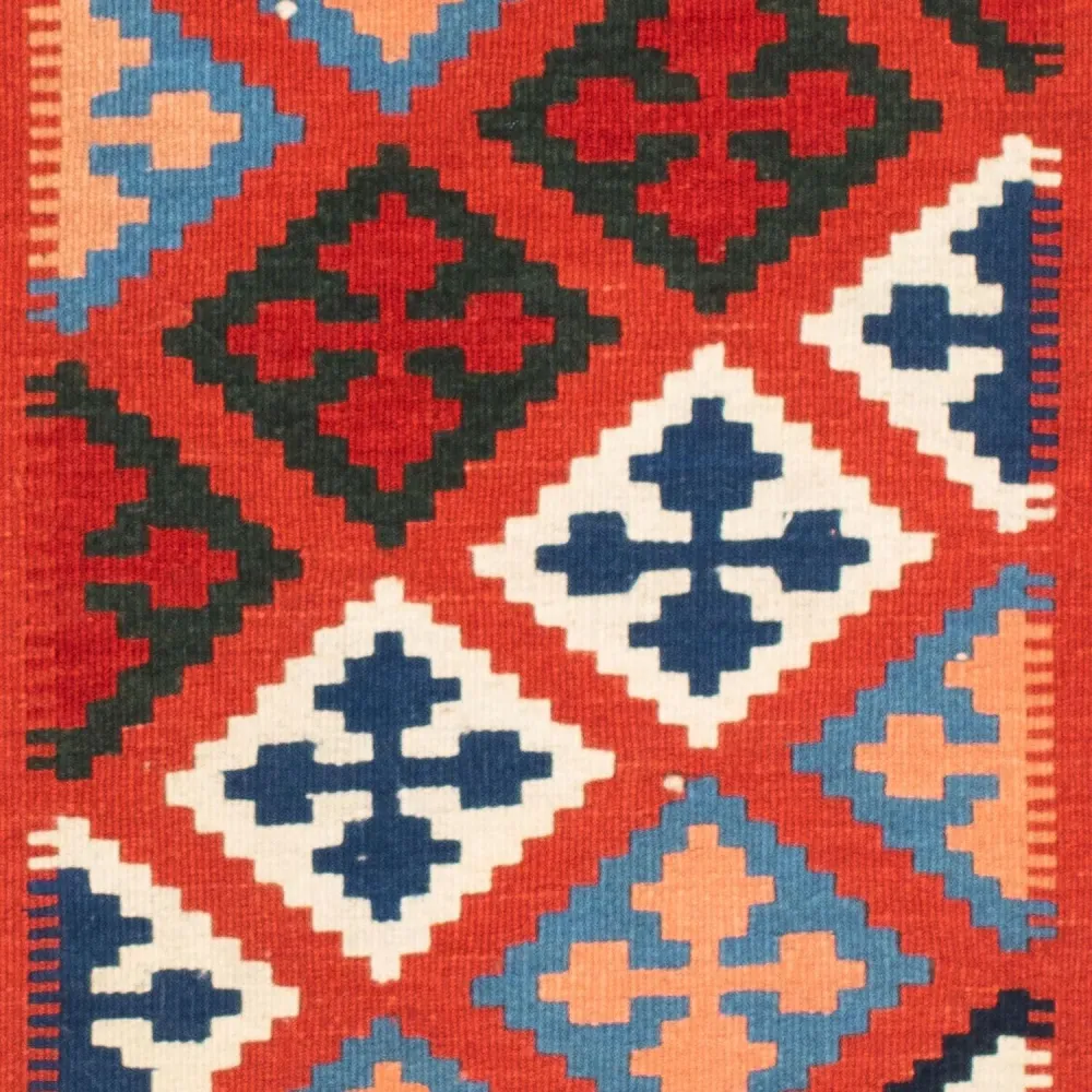 Kelimteppe - Orientalsk square - 118 x 102 cm - blå