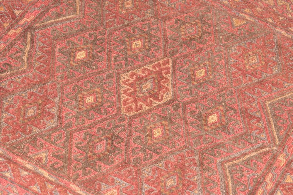 Kelimteppe - Orientalsk square - 123 x 114 cm - rød