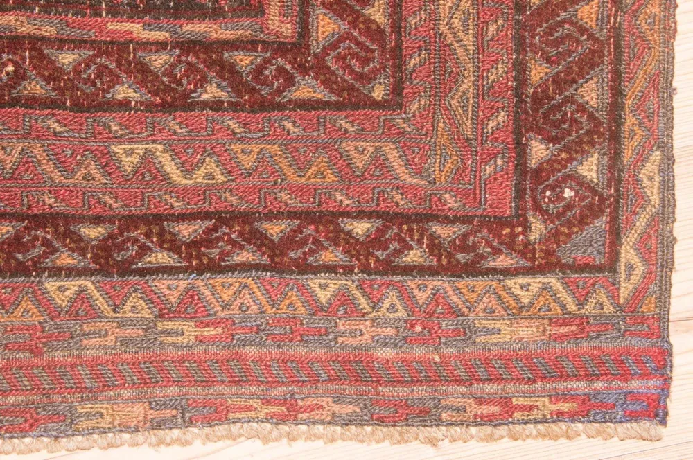 Kelimteppe - Orientalsk square - 123 x 114 cm - rød