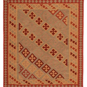 Kelimteppe - Orientalsk square - 165 x 161 cm - mørk rød