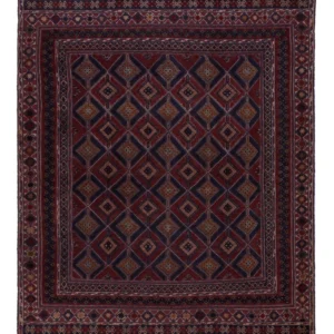 Kelimteppe - Orientalsk square - 177 x 157 cm - mørk rød