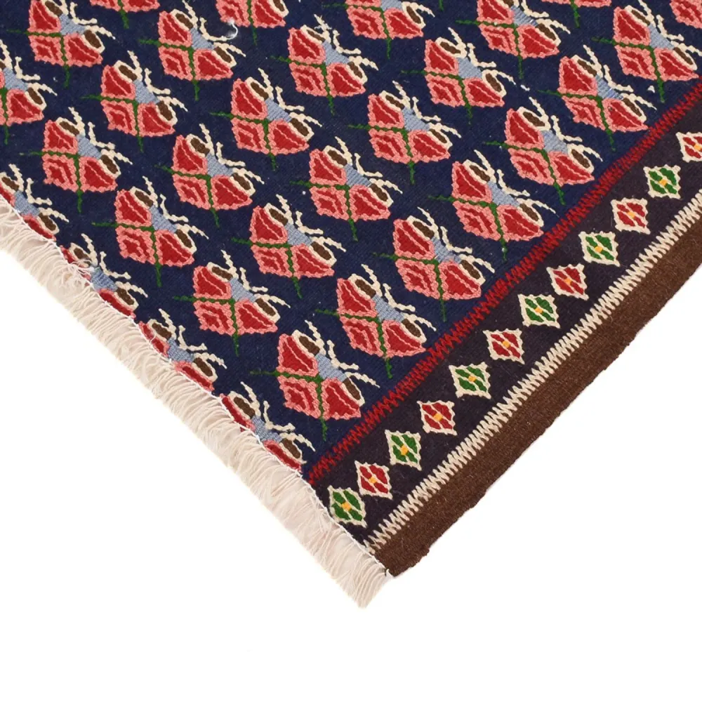 Kelimteppe - Orientalsk square - 66 x 66 cm - flerfarget