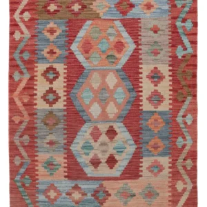 Kelimteppe - Splash - 114 x 81 cm - flerfarget