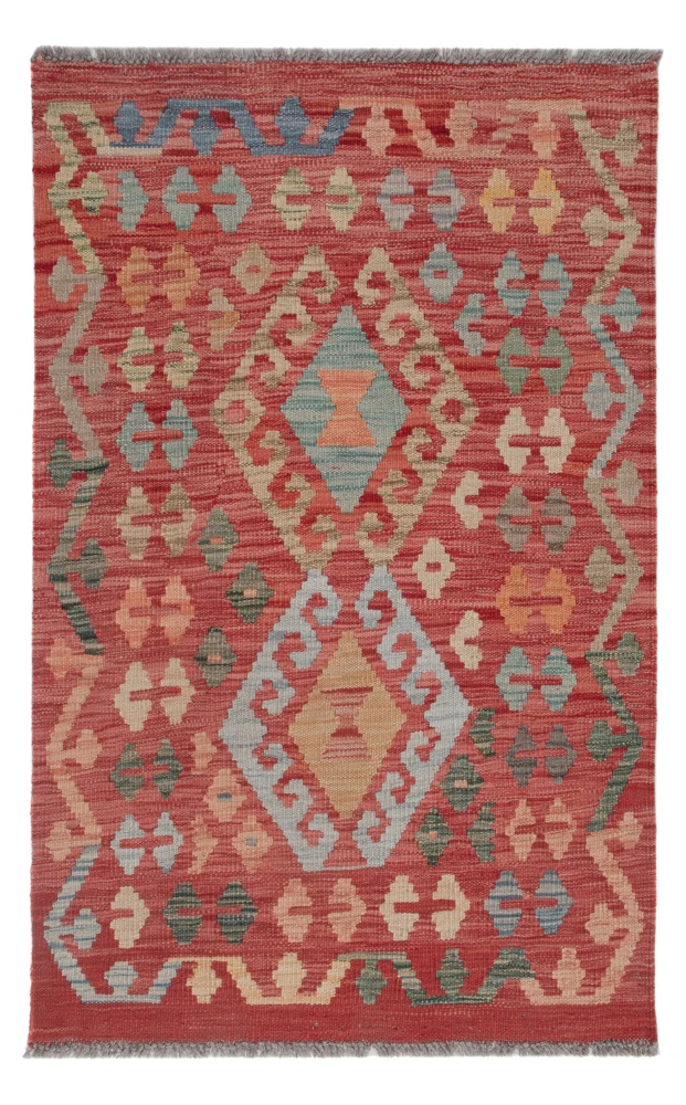 Kelimteppe - Splash - 117 x 76 cm - flerfarget