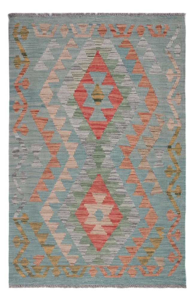 Kelimteppe - Splash - 123 x 81 cm - flerfarget