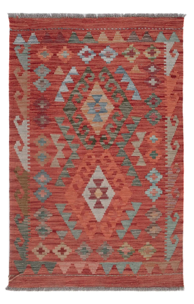 Kelimteppe - Splash - 124 x 81 cm - flerfarget