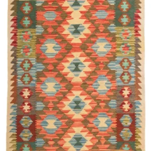 Kelimteppe - Splash - 125 x 80 cm - flerfarget