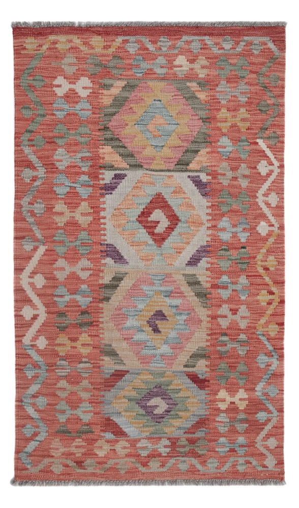Kelimteppe - Splash - 131 x 76 cm - flerfarget