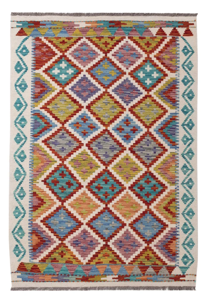 Kelimteppe - Splash - 144 x 102 cm - farget