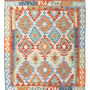 Kelimteppe - Splash - 145 x 111 cm - farget