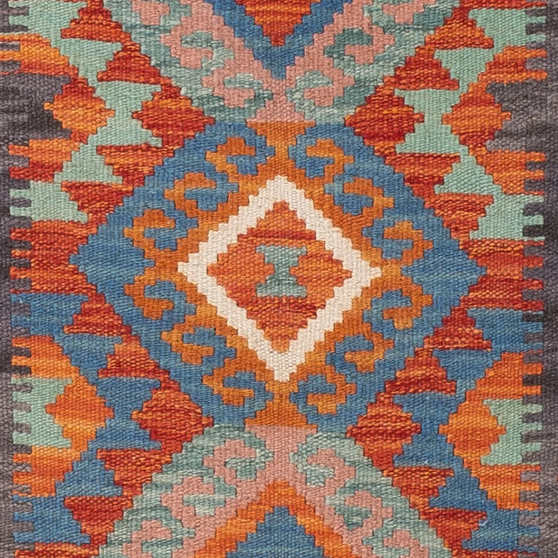 Kelimteppe - Splash - 150 x 101 cm - farget