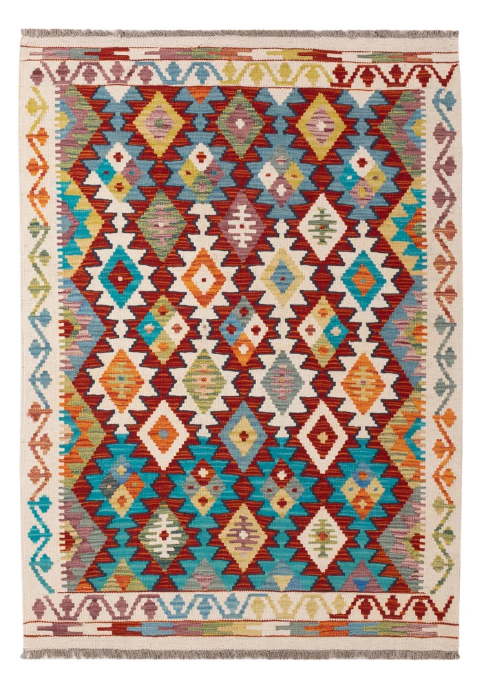 Kelimteppe - Splash - 150 x 106 cm - farget
