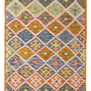 Kelimteppe - Splash - 150 x 98 cm - farget