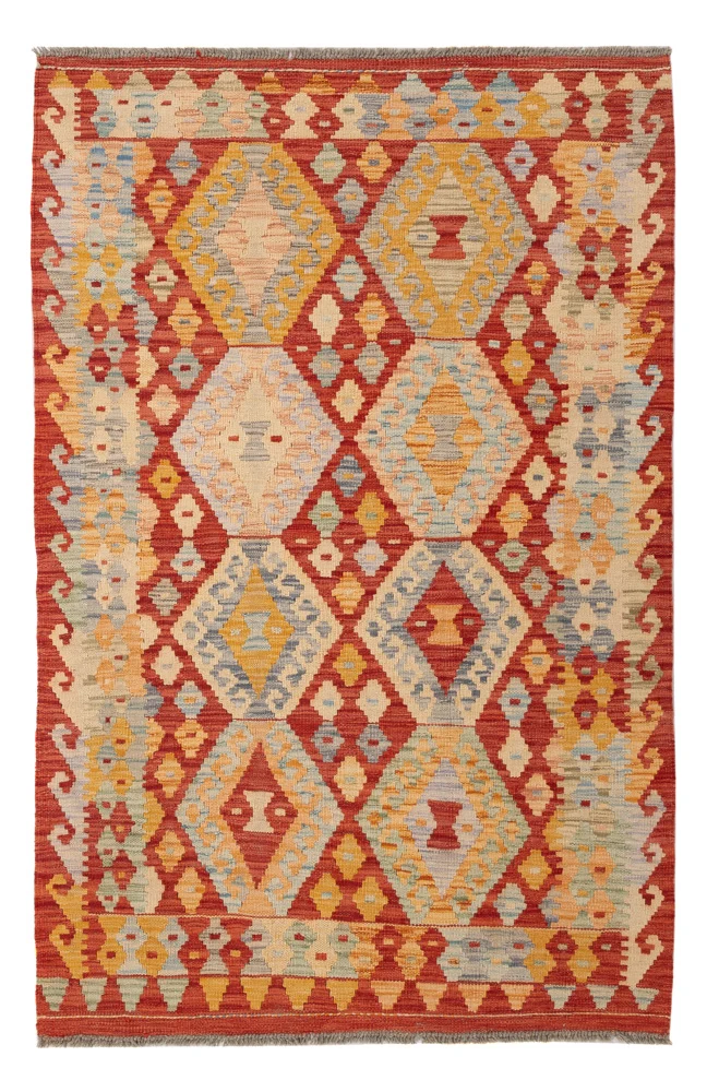 Kelimteppe - Splash - 154 x 101 cm - farget