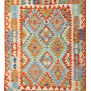 Kelimteppe - Splash - 155 x 103 cm - farget