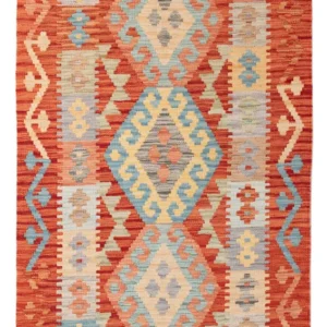 Kelimteppe - Splash - 155 x 77 cm - farget