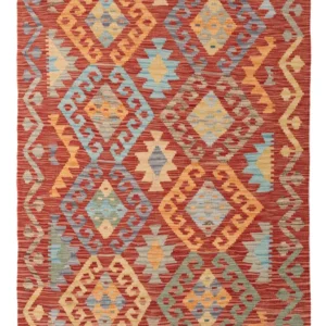 Kelimteppe - Splash - 156 x 104 cm - farget