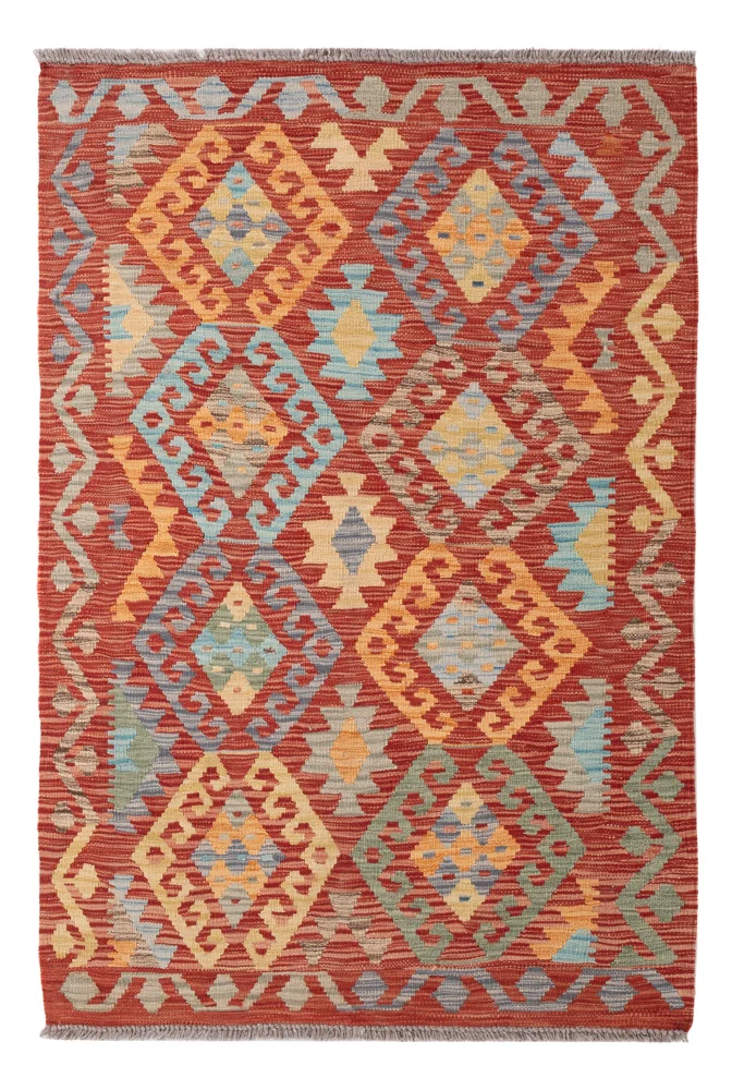 Kelimteppe - Splash - 156 x 104 cm - farget