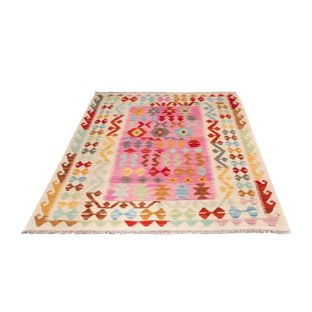 Kelimteppe - Splash - 175 x 130 cm - rosa