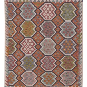 Kelimteppe - Splash - 192 x 155 cm - flerfarget